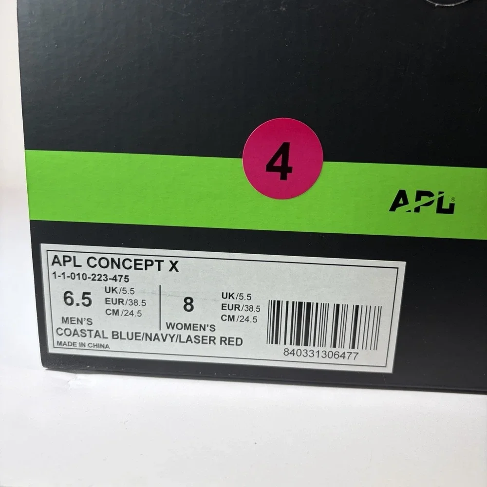 APL Concept X Men's‎ Basketball Shoes Size 6.5 Black White Melange New In Box